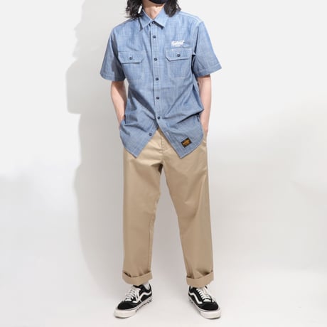 T/C  CHAMBRAY  WORK  SHIRTS  T/C  シャンブレーワークシャツ