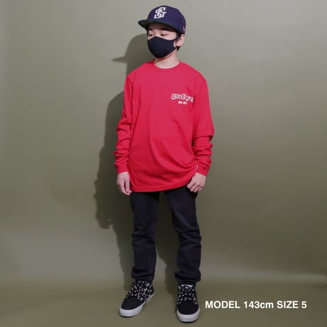 ORIGINAL  LOGO  L/S   TEE  RED