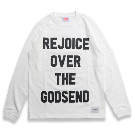REJOICE  L/S   TEE  WHITE