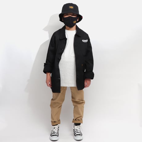 T/C    COVERALL  JACKET BLACK  T/Cカバーオール  ジャケット  ブラック