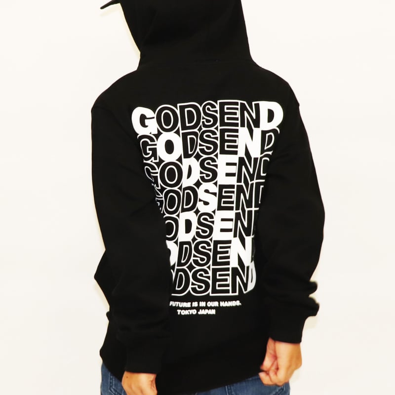 CROSS LOGO HOODIE BLACK クロスロゴ パーカー ブラック |