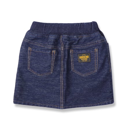 INDIGO  SWEAT  MINI  SKIRT　インディゴ  スウェット ミニスカート