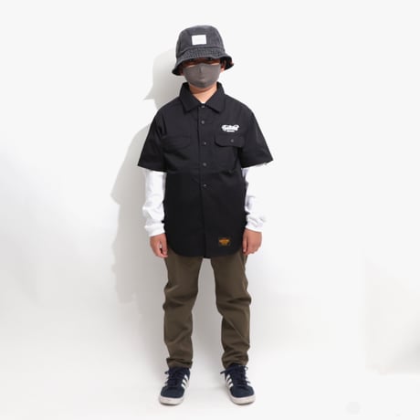 T/C  WORK SHIRTS  BLACK  T/Cワークシャツ  ブラック