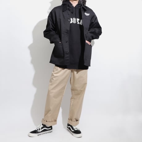T/C    COVERALL  JACKET BLACK  T/Cカバーオール  ジャケット  ブラック