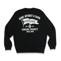 FLAG  C/N  SWEAT  SHIRT  BLACK  フラッグ  スウェットシャツ  ブラック