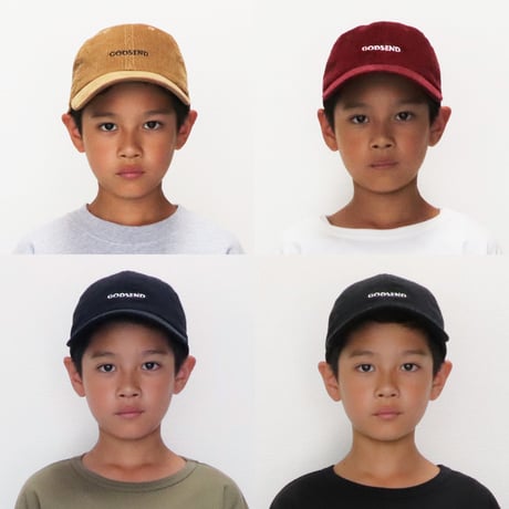6パネル  コーデュロイ  GODSENDロゴ刺繍  CAP  4COLOR