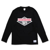 DIAMOND  LOGO  L/S TEE　ダイヤモンドロゴ  ロンTEE  ブラック