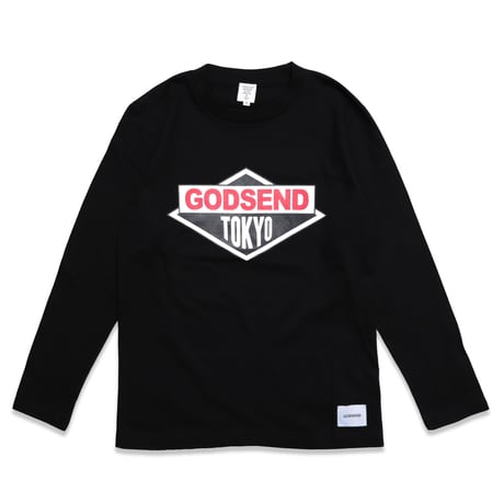 DIAMOND  LOGO  L/S TEE　ダイヤモンドロゴ  ロンTEE  ブラック