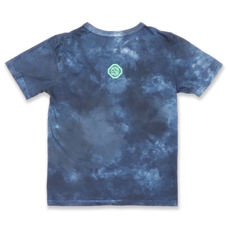 TIE  DYE  PRINT  TEE02  BL  NEON  PRINT  GREEN