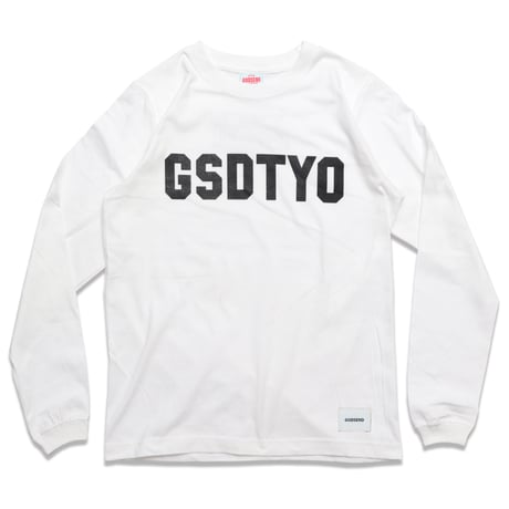 GSDTYO  L/S TEE  WHITE　GSDTYO  ロングスリーブTEE  ホワイト