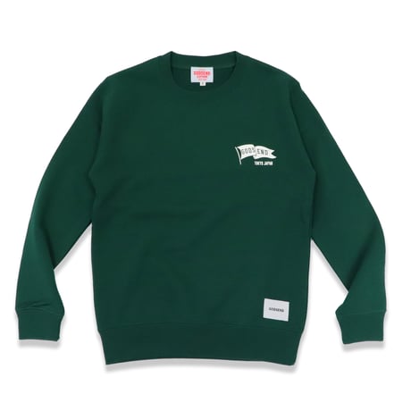 FLAG  C/N  SWEAT  SHIRT  D/GREEN  フラッグ  スウェットシャツ  ダークグリーン