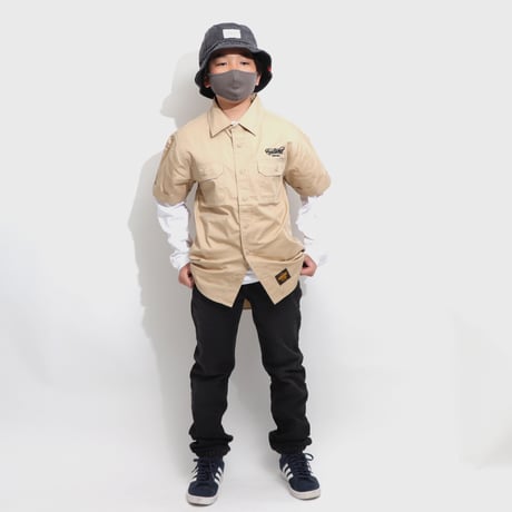 T/C  WORK SHIRTS  BEIGE  T/Cワークシャツ  ベージュ