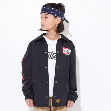 FOUR  STAR  COACH  JACKET  フォースター  コーチジャケット  BLACK