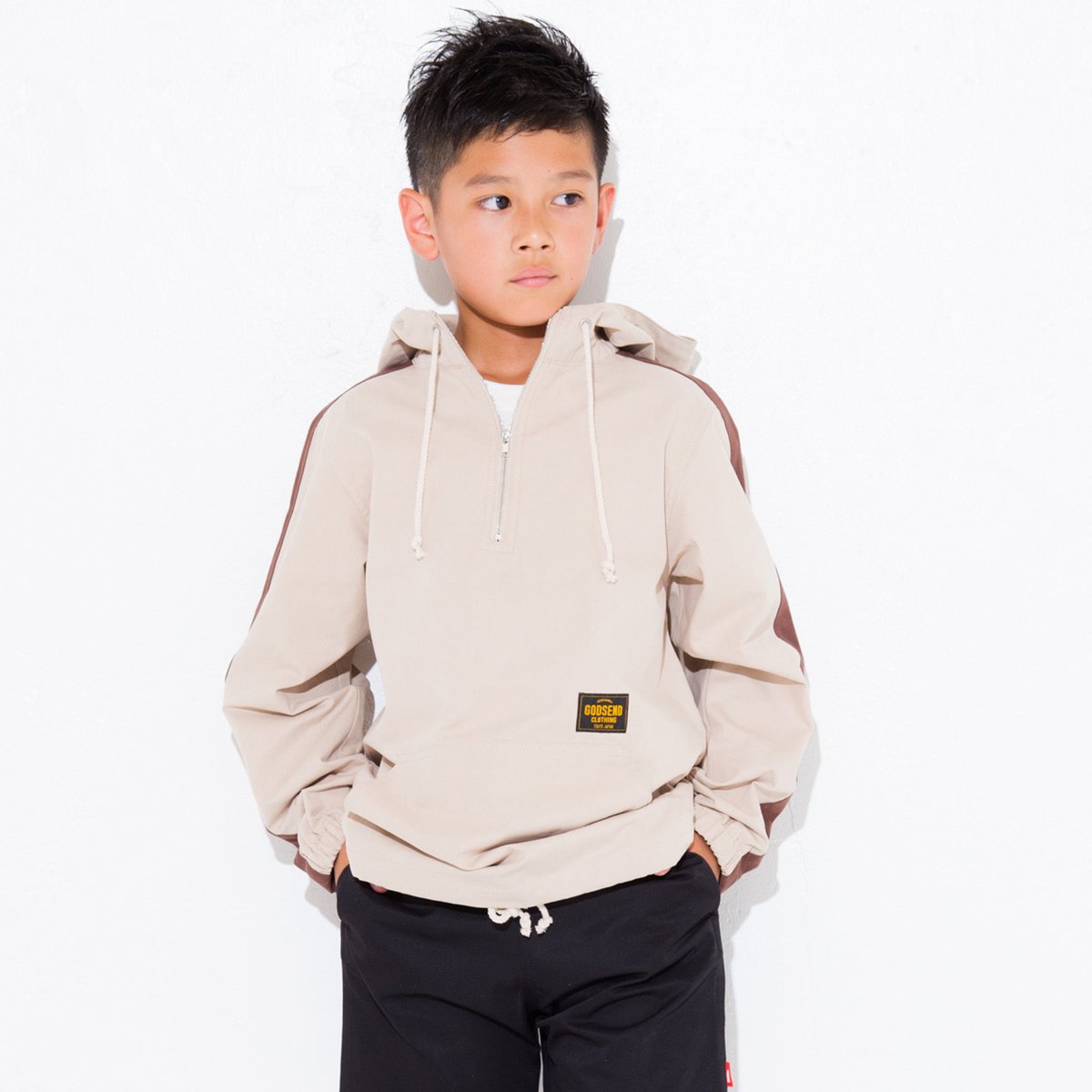 COTTON TWILL ANORAK コットンツイルアノラック カーキ | GODSEND