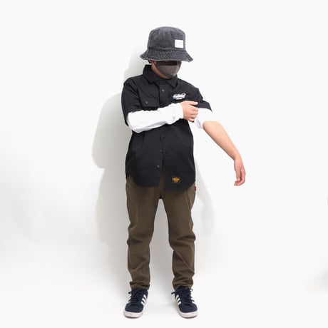 T/C  WORK SHIRTS  BLACK  T/Cワークシャツ  ブラック