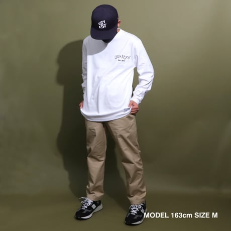 ORIGINAL  LOGO  L/S   TEE  WHITE