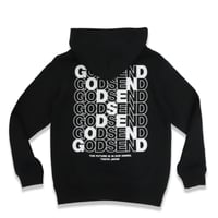 CROSS  LOGO  HOODIE  BLACK  クロスロゴ  パーカー  ブラック