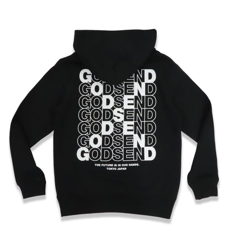 CROSS  LOGO  HOODIE  BLACK  クロスロゴ  パーカー  ブラック