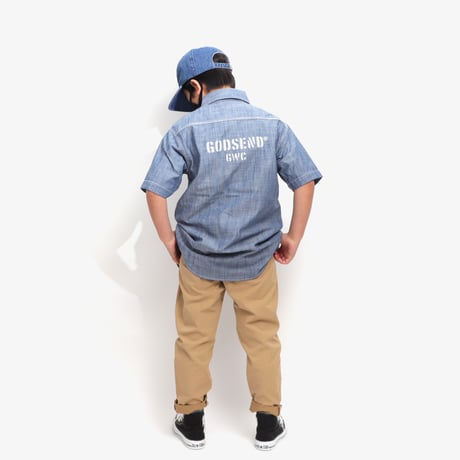 T/C  CHAMBRAY  WORK  SHIRTS  T/C  シャンブレーワークシャツ
