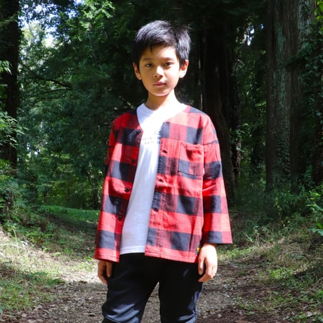 BUFFALO  CHECK  ‟DABO"  SHIRT  バッファローチェック  ダボシャツ RED
