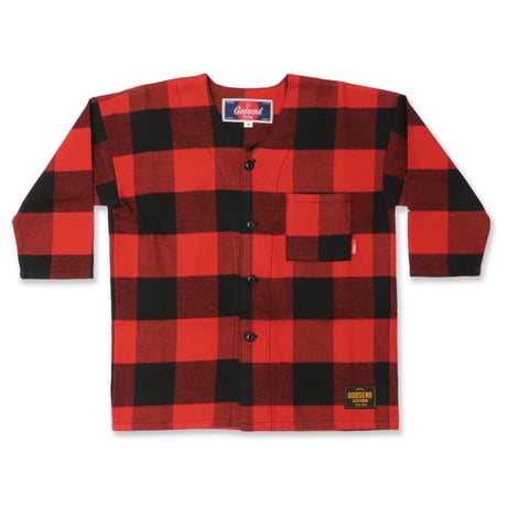 BUFFALO  CHECK  ‟DABO"  SHIRT  バッファローチェック  ダボシャツ RED