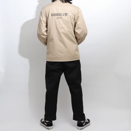 T/C    COVERALL  JACKET BEIGE  T/Cカバーオール  ジャケット  ベージュ