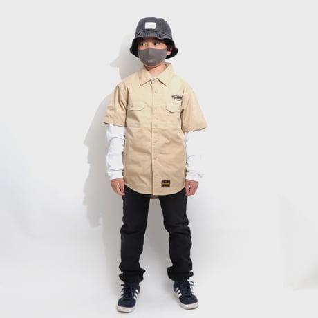 T/C  WORK SHIRTS  BEIGE  T/Cワークシャツ  ベージュ
