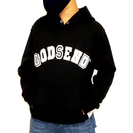 ARC COLLEGE  LOGO  HOODIE  BLACK  アーチカレッジロゴ  パーカー  ブラック
