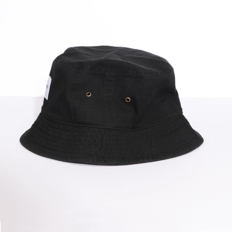 COTTON  TWILL  BUCKET  HAT  BLACK
