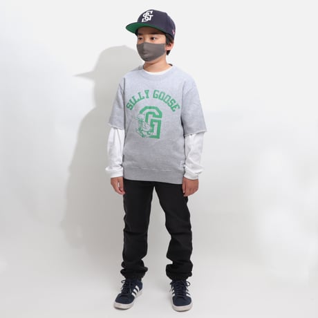 SILLY  GOOSE  CUTOFF  SWEAT  SHIRT  GREY  シリーグース  カットオフスウェットシャツ  グレー