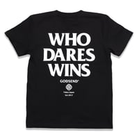 WHO  DARES  WINS  TEE  BLACK   フー  デアーズ  ウィンズ  TEE  ブラック