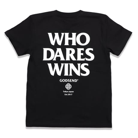 WHO  DARES  WINS  TEE  BLACK   フー  デアーズ  ウィンズ  TEE  ブラック