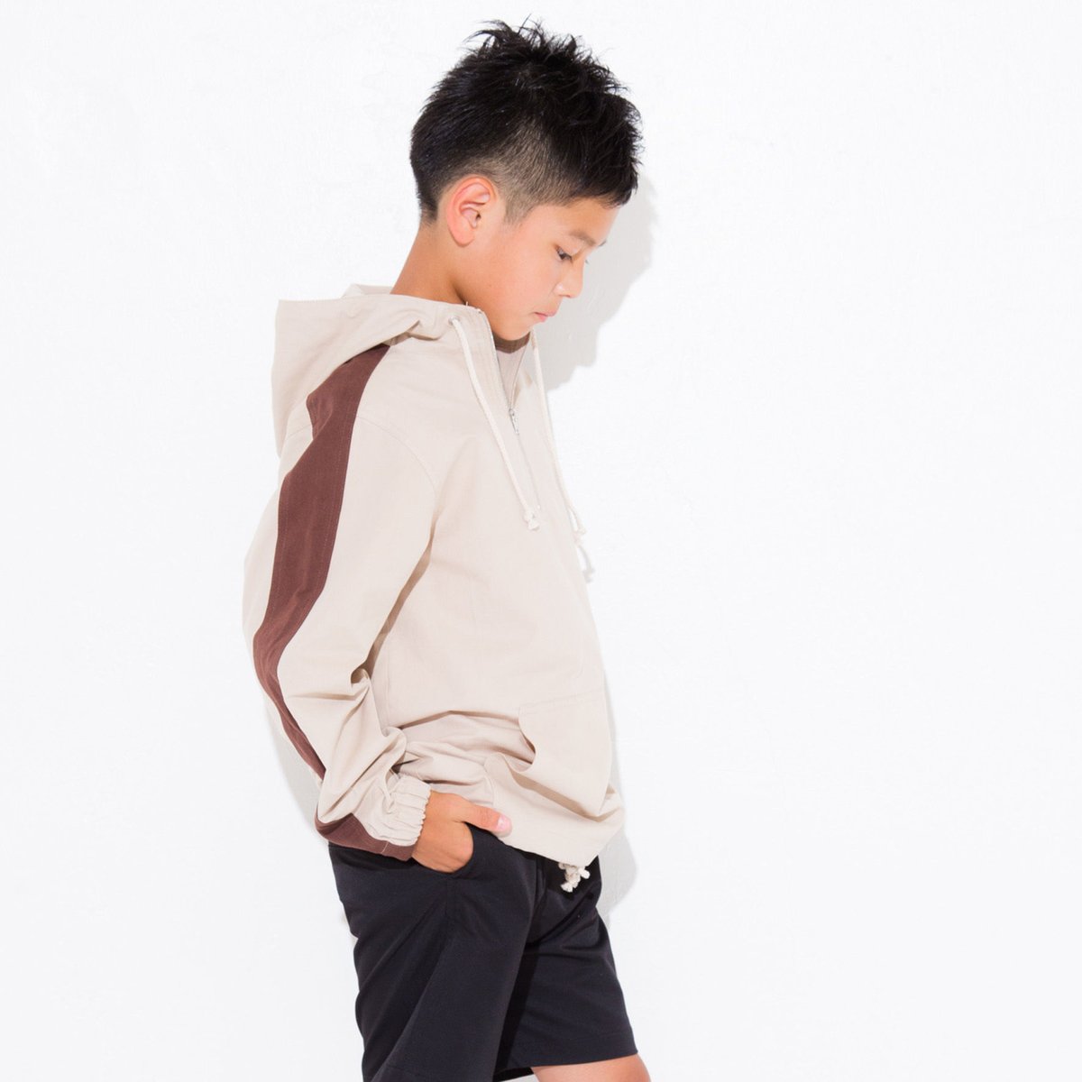COTTON TWILL ANORAK コットンツイルアノラック ベージュ | GODSEND