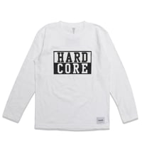HARD  CORE  L/S TEE　ハードコア  ロンTEE  ホワイト