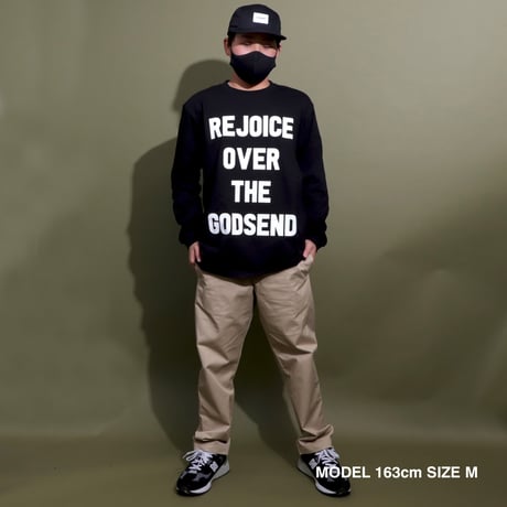 REJOICE  L/S   TEE  BLACK