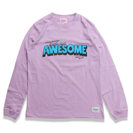 AWESOME  DAYS  L/S   TEE  PURPLE