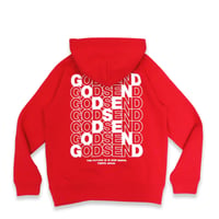 CROSS  LOGO  HOODIE  RED  クロスロゴ  パーカー  レッド