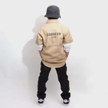 T/C  WORK SHIRTS  BEIGE  T/Cワークシャツ  ベージュ