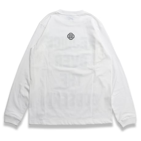REJOICE  L/S   TEE  WHITE