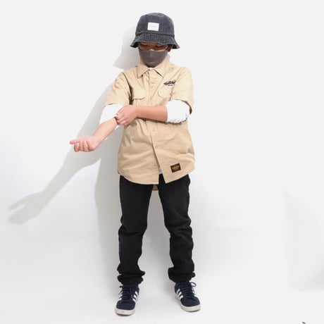 T/C  WORK SHIRTS  BEIGE  T/Cワークシャツ  ベージュ