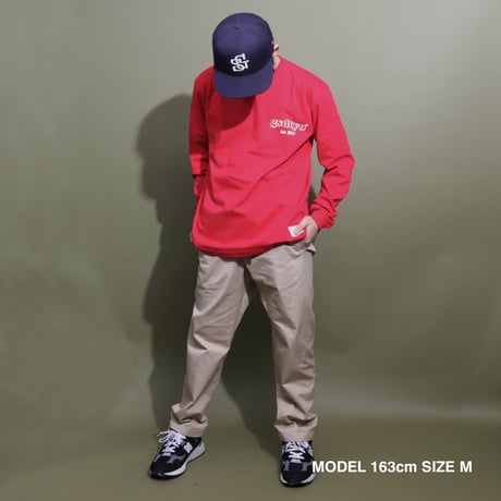 ORIGINAL  LOGO  L/S   TEE  RED