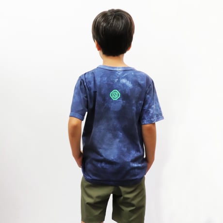 TIE  DYE  PRINT  TEE02  BL  NEON  PRINT  GREEN