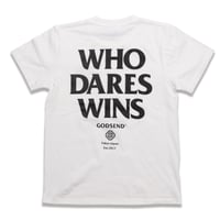 WHO  DARES  WINS  TEE  WHITE   フー  デアーズ  ウィンズ  TEE  ホワイト
