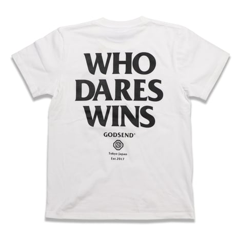 WHO  DARES  WINS  TEE  WHITE   フー  デアーズ  ウィンズ  TEE  ホワイト