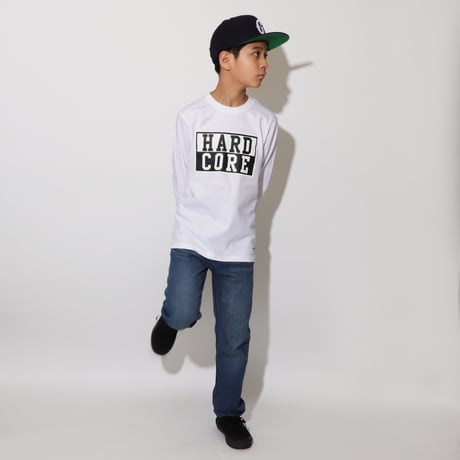HARD  CORE  L/S TEE　ハードコア  ロンTEE  ホワイト