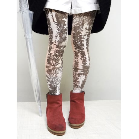 雨夜の煌めきコンクリートタイツ Light Orange ライトオレンジ