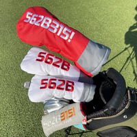 562Bヘッドカバー　お得な3本セット　レッド×ホワイト【予約販売品】