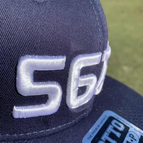 野村タケオデザイン562Bフラットバイザーキャップ　562Bネイビー
