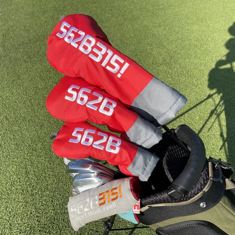 562Bヘッドカバー　お得な3本セット　レッド【予約販売品】