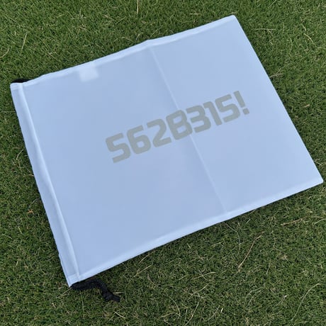 562B315!ポリエステルシューズ袋　ホワイト（送料込み）